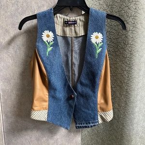 Jeans vest custom made